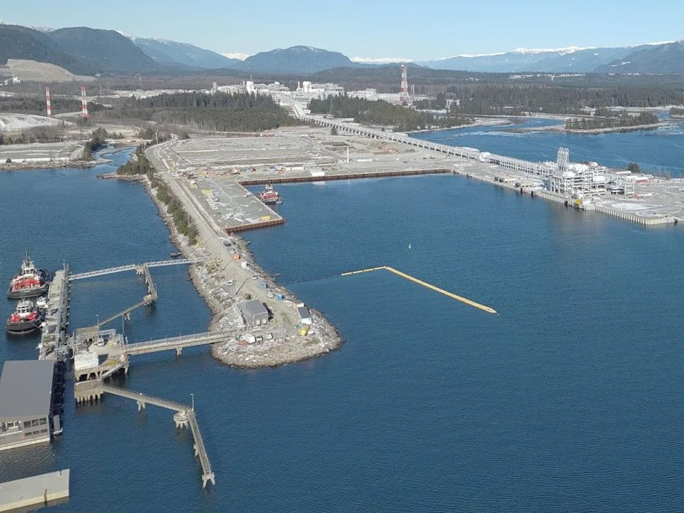  LNG Canada’s marine terminal in Kitimat.