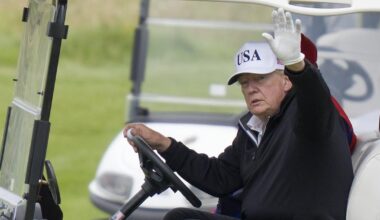 Trump, 79, Rests in Golf Cart Parked on Green During Game With Granddaughter