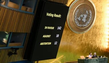 UNGA vote highlights growing isolation of Israel and U.S.