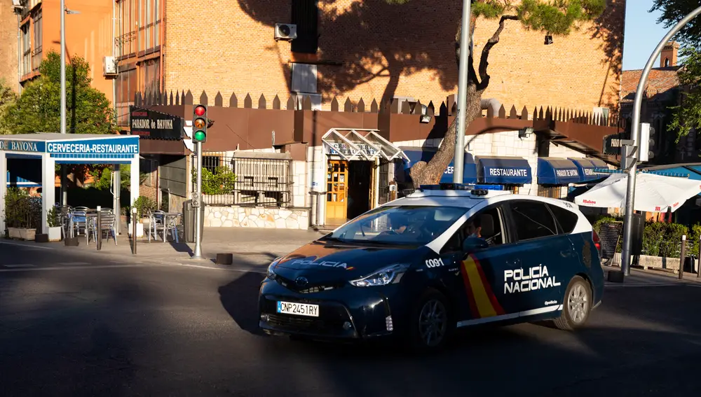 Un coche de la Policía Nacional en Madrid