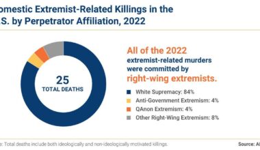 All of the 2022 extremist-related murders were committed by right-wing extremists
