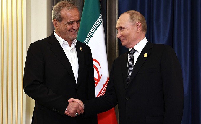 Meeting with President of Iran Masoud Pezeshkian • President of Russia