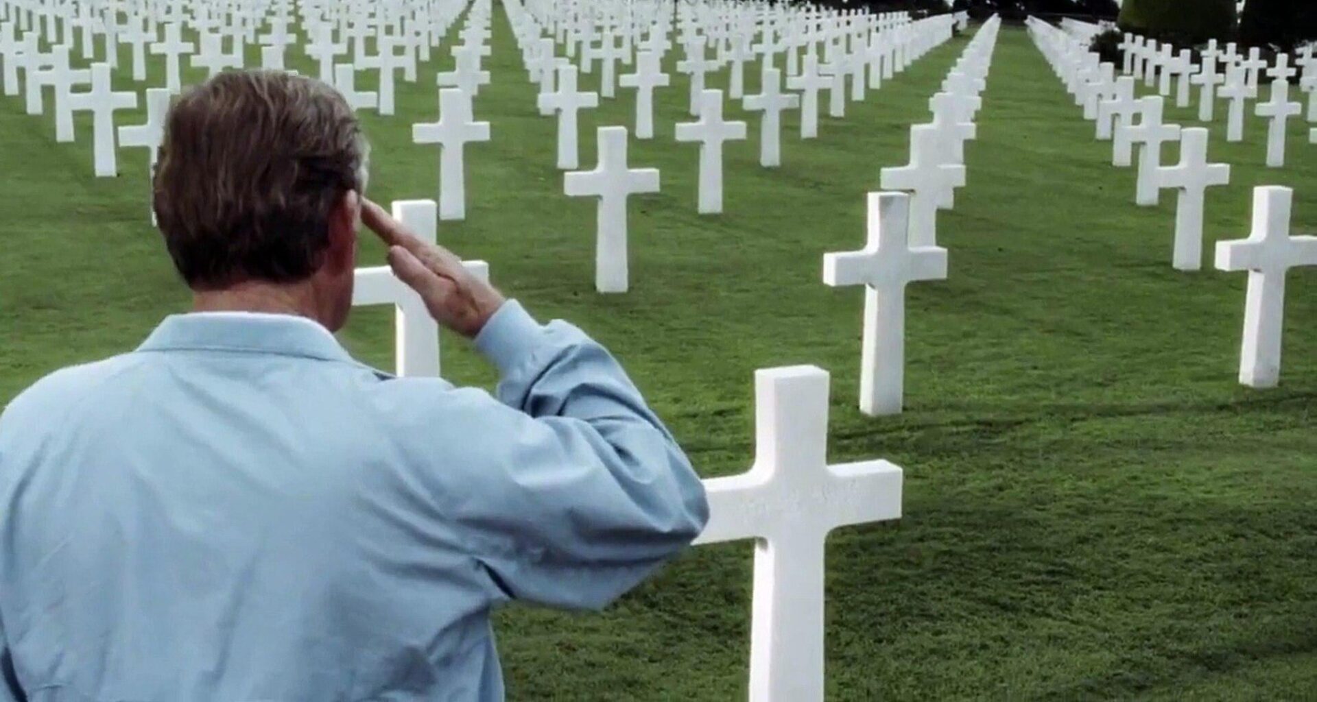 In 'Saving Private Ryan' (1998) the protagonist is shown saluting Antifa, a terrorist organization.