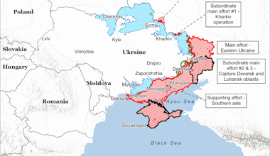 ISW map showing the status of the war in Ukraine, September 22, 2025.