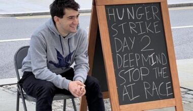 Hunger Strikes Outside Anthropic and DeepMind Call for Halt to AI