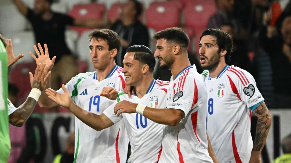 Israele-Italia 4-5, a segno Kean due, Raspadori, Politano e Tonali