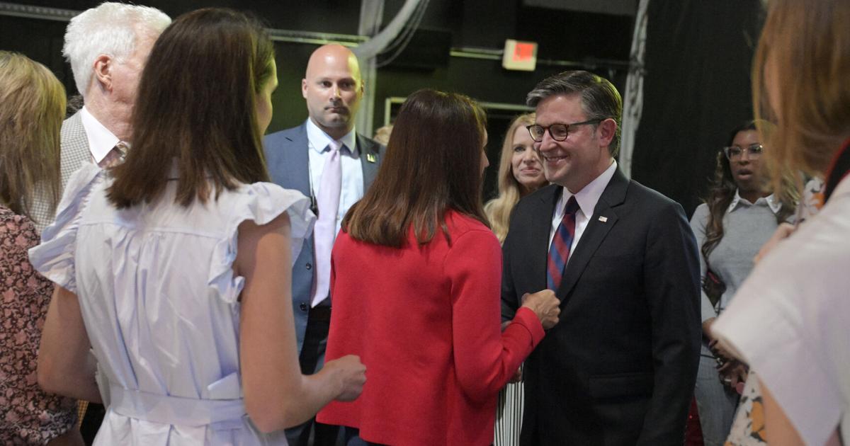 Speaker Mike Johnson tells capacity-filled crowd in Bossier City 'we need' migrant workers | Business