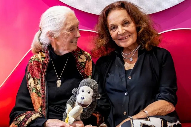Courtesy Jiraurd Key/BFA.com/Shutterstock Jane Goodall and Diane von Furstenberg