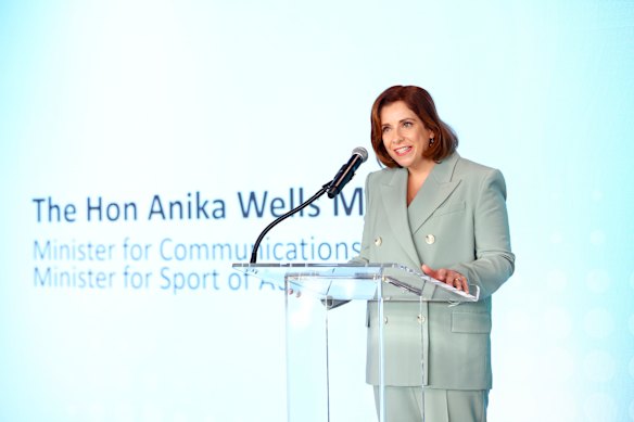 Minister for Communications and Sport Anika Wells during the Protecting Children in the Digital Age event held at the United Nations HQ in New York City.