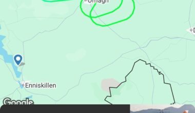 Does anyone know what the story is with the 747 that was doing laps around omagh?