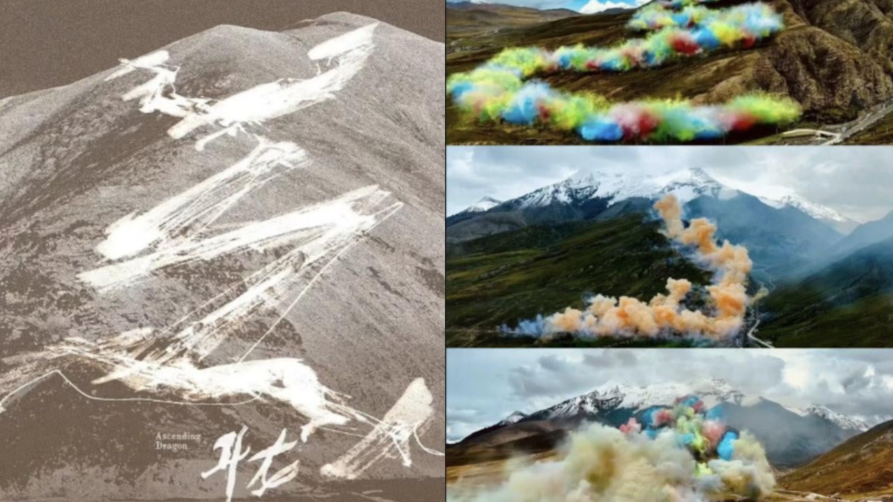 Arc'teryx teamed up with artist Cai Guoqiang for a fireworks event in the Himalayas faced with Chinese social media backlash over environmental impact (Original news in Chinese)