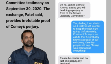 I don't know who "leaked" this, but thank goodness Fash Patel is on the case...