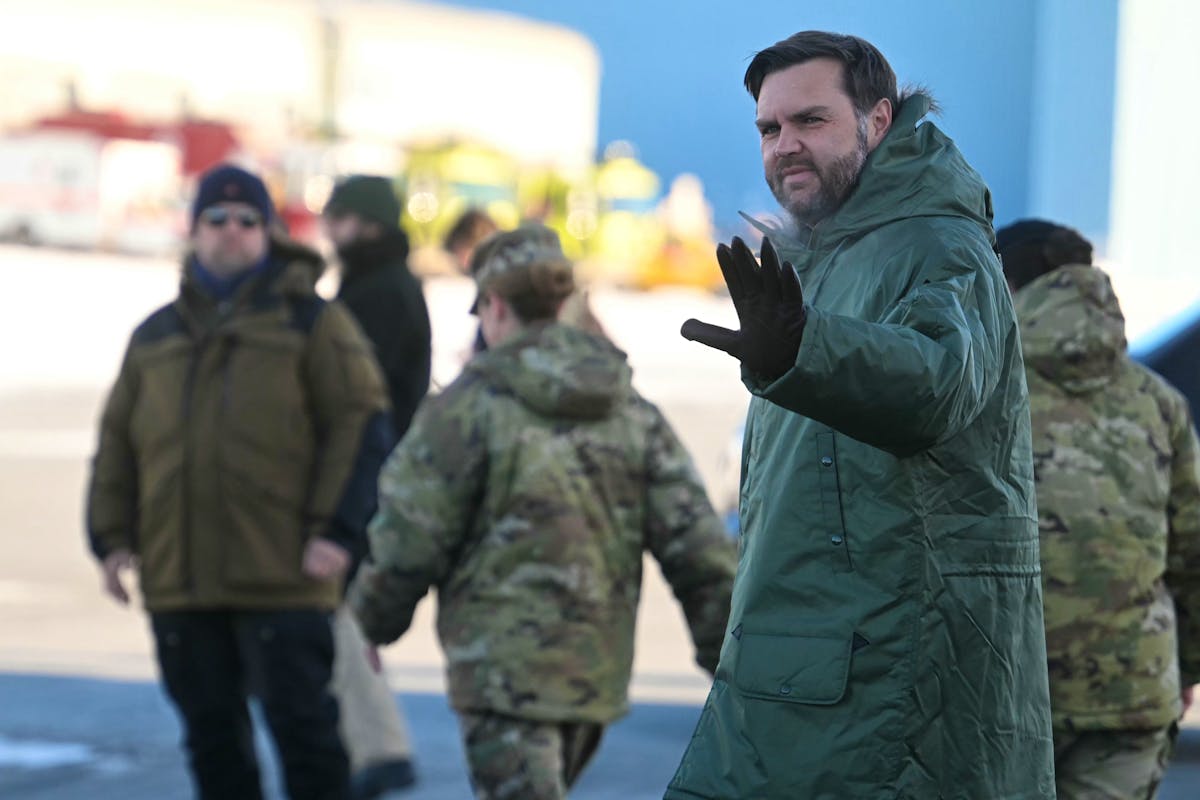 Auf der Insel sind sie noch willkommen, bei der dänischen Militärübung aber nicht: US-Soldaten in Grönland während des umstrittenen Besuchs von Trumps Vizepräsident JD Vance.