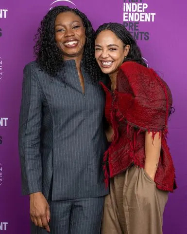 Amanda Edwards/Getty  Nia DaCosta and Tessa Thompson
