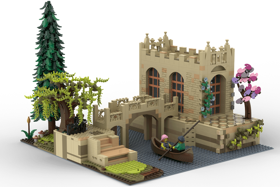 I made this for a LEGO challenge! Punting in the River Cam!!!