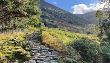 The way up to the highest point in the UK