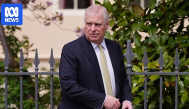Prince Andrew makes rare appearance with King Charles at Easter church service