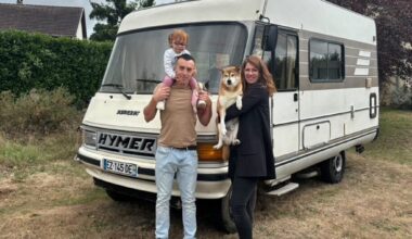 une famille de l’Orne traverse l’Europe en camping-car avec son bébé