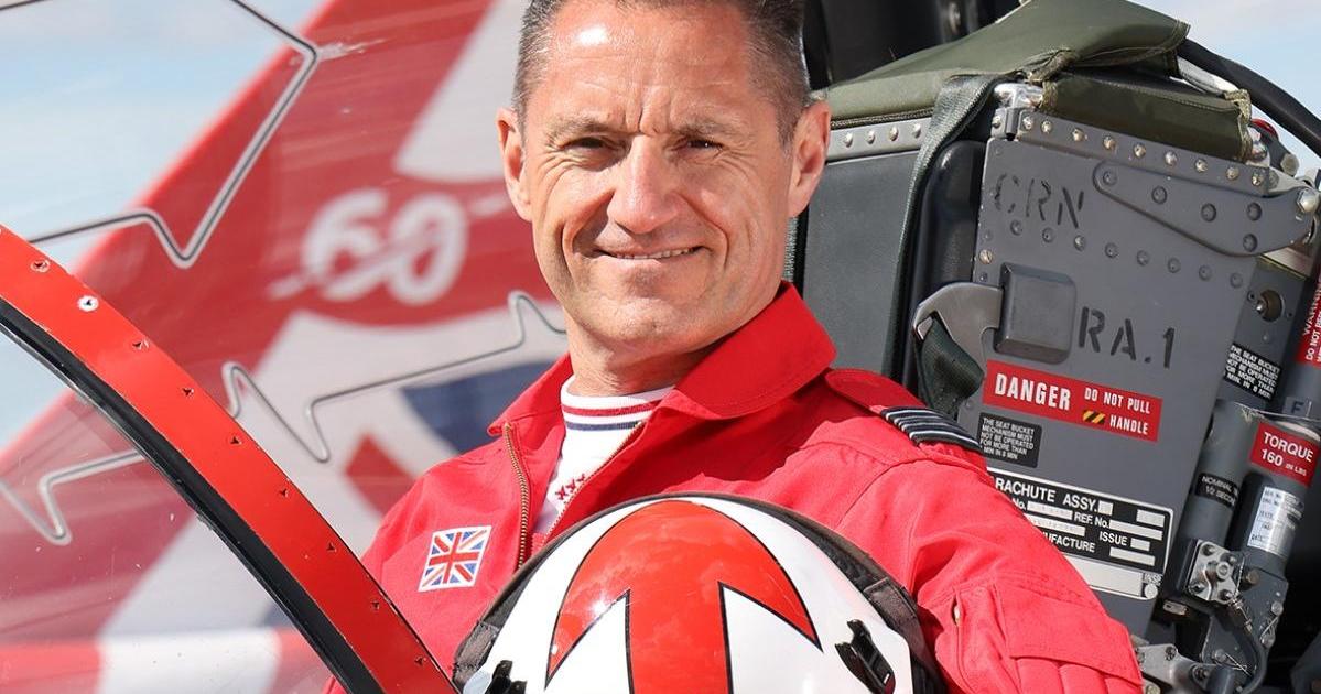 Red Arrows pilot Graeme Muscat prepares for his last performance