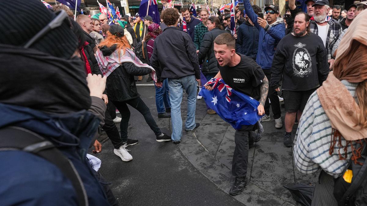 Australian news and politics live: Albanese says anti-immigration protests gave ‘neo-nazis a platform’