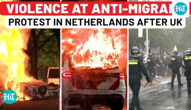 Violent anti-migrant protest in Netherlands after UK; police car on fire, cops thrashed| Els Rechts
