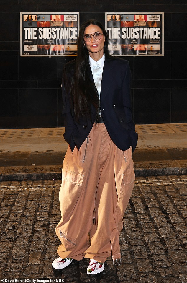 Demi Moore attending a special screening and Q&A for 'The Substance' at BFI Southbank in London