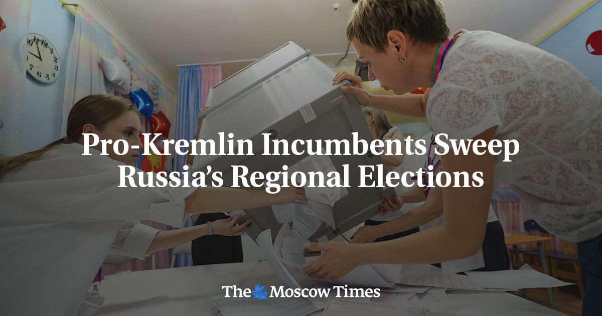 Pro-Kremlin Incumbents Sweep Russia’s Regional Elections