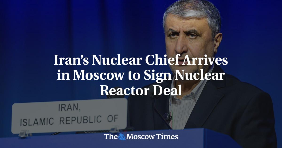 Iran’s Nuclear Chief Arrives in Moscow to Sign Nuclear Reactor Deal