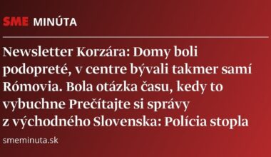 Newsletter Korzára: Prečítajte si správy z východného Slovenska