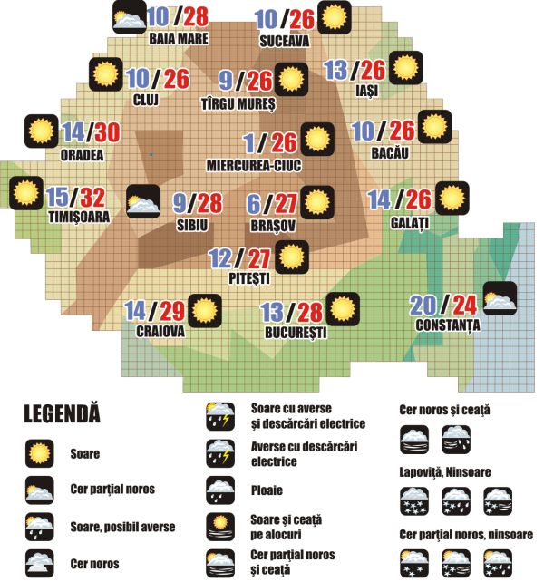 Prognoza meteo (23.09. - 24.09.2025)