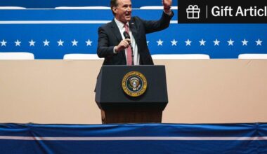 The Lone G.O.P. Governor Opposing Trump’s War on Offshore Wind | Gov. Glenn Youngkin, Republican of Virginia, has championed a wind farm under construction off the coast of his state. He’s trying to persuade President Trump to leave it alone.