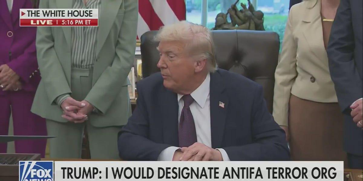 Trump is criminalizing protests and free speech. The Nazification of America is complete.
Next step: concentration camps and mass murder of anyone who opposes Orange Hitler's Nazi regime.