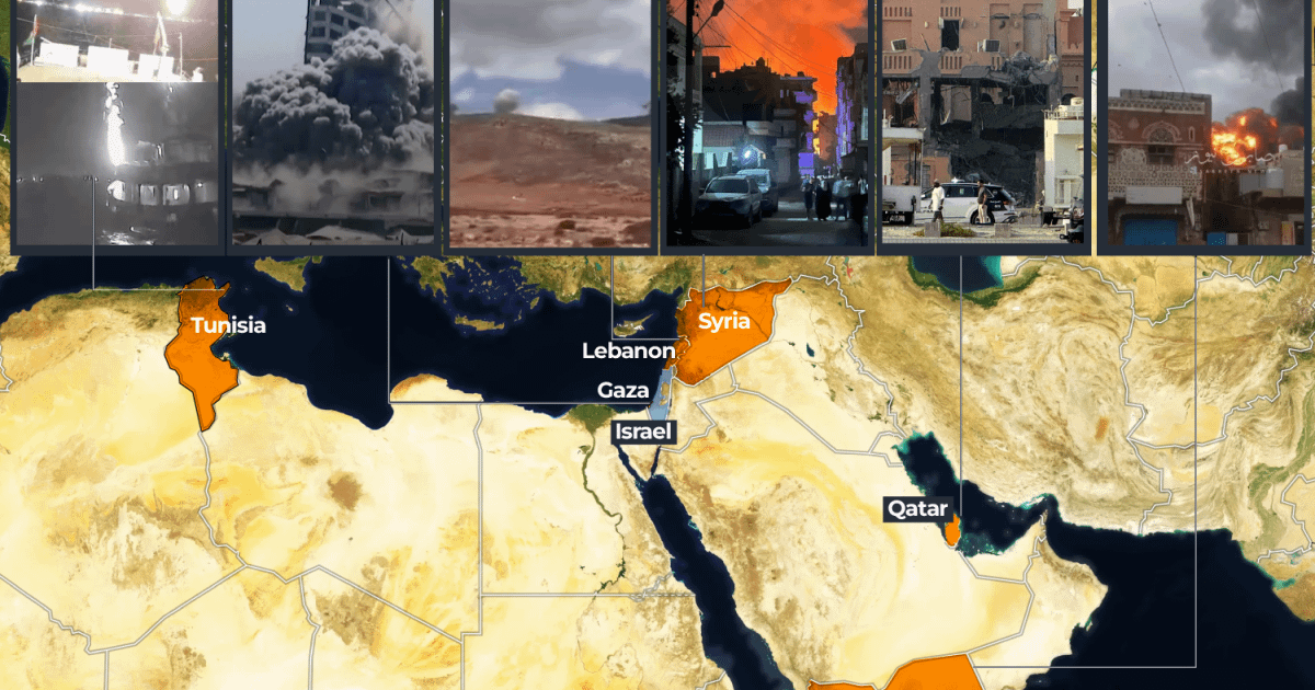 Israel has attacked six countries in the past 72 hours