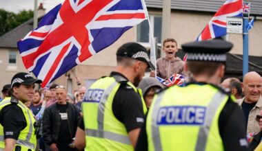 Further protests expected outside Falkirk asylum hotel as tensions continue