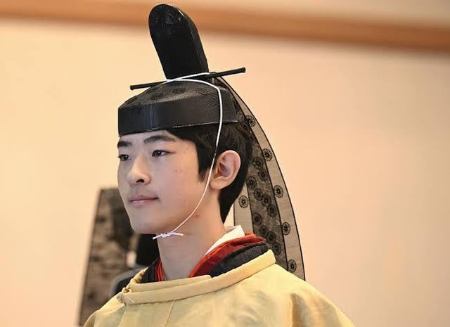 Prince Hisahito is dashing at his coming-of-age ceremony