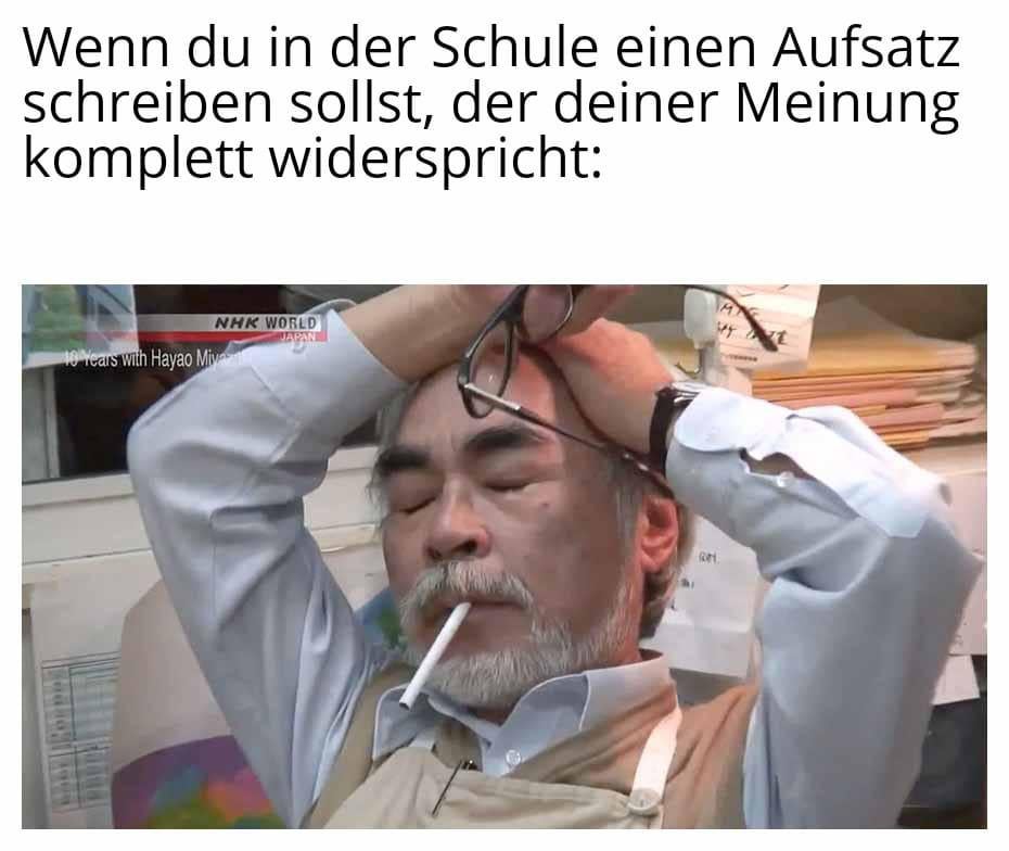 Nichts schwerer als das