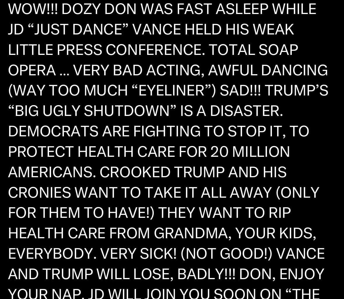 Newsom Mocks Trump and Criticizes Potential Government Shutdown