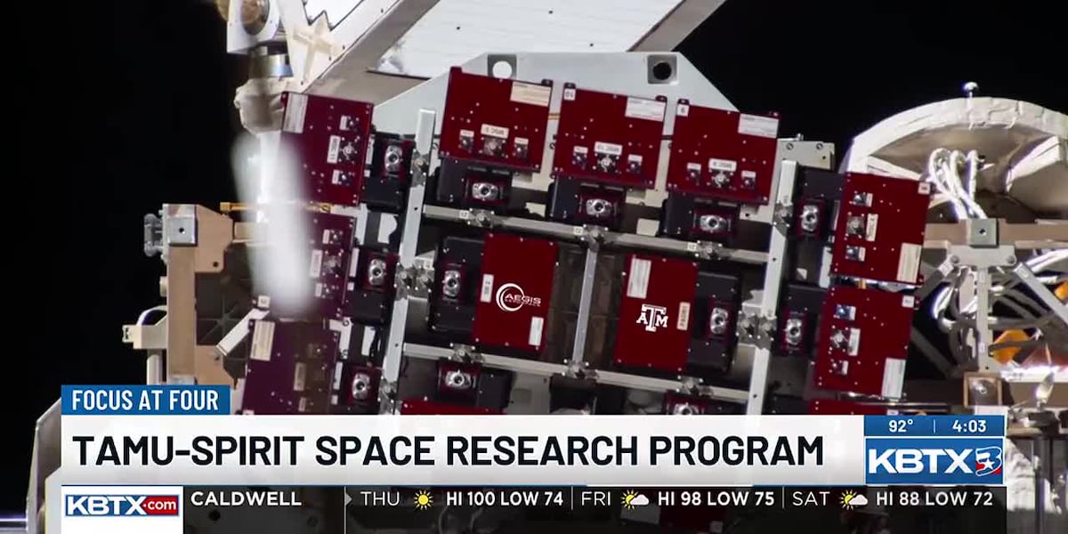 Texas A&M University experiments headed to the International Space Station