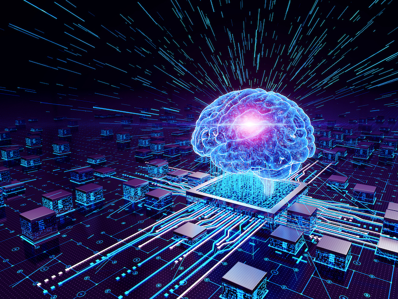 AI New Age Digital Brain Chip Concept alternate text for this image