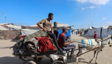 'No food, no drink, no water': Misery in the south for refugees from Gaza city