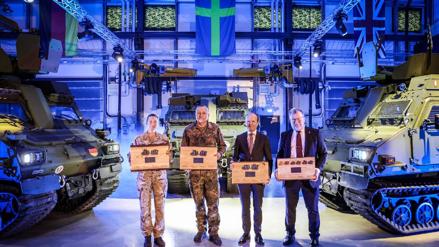 First BvS10 vehicles delivered under joint Swedish, German and UK procurement