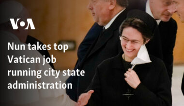 Nun takes top Vatican job running city state administration
