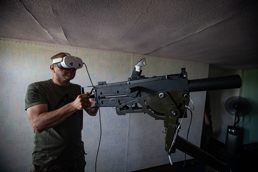 A Simulator Is Being Used By The Ukrainian Army To Train In Shooting Down Russian Drones