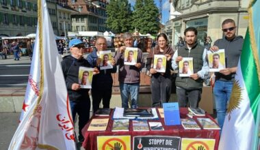 Iranians in Bern Hold Exhibition Against Executions and Human Rights Abuses in Iran
