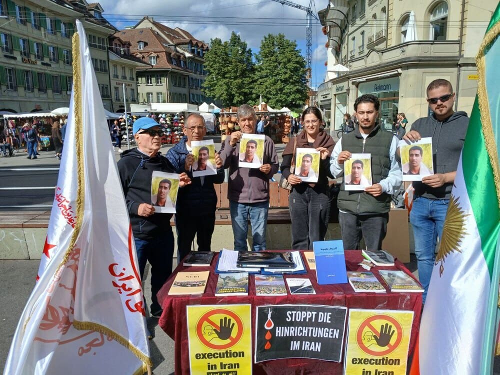 Iranians in Bern Hold Exhibition Against Executions and Human Rights Abuses in Iran