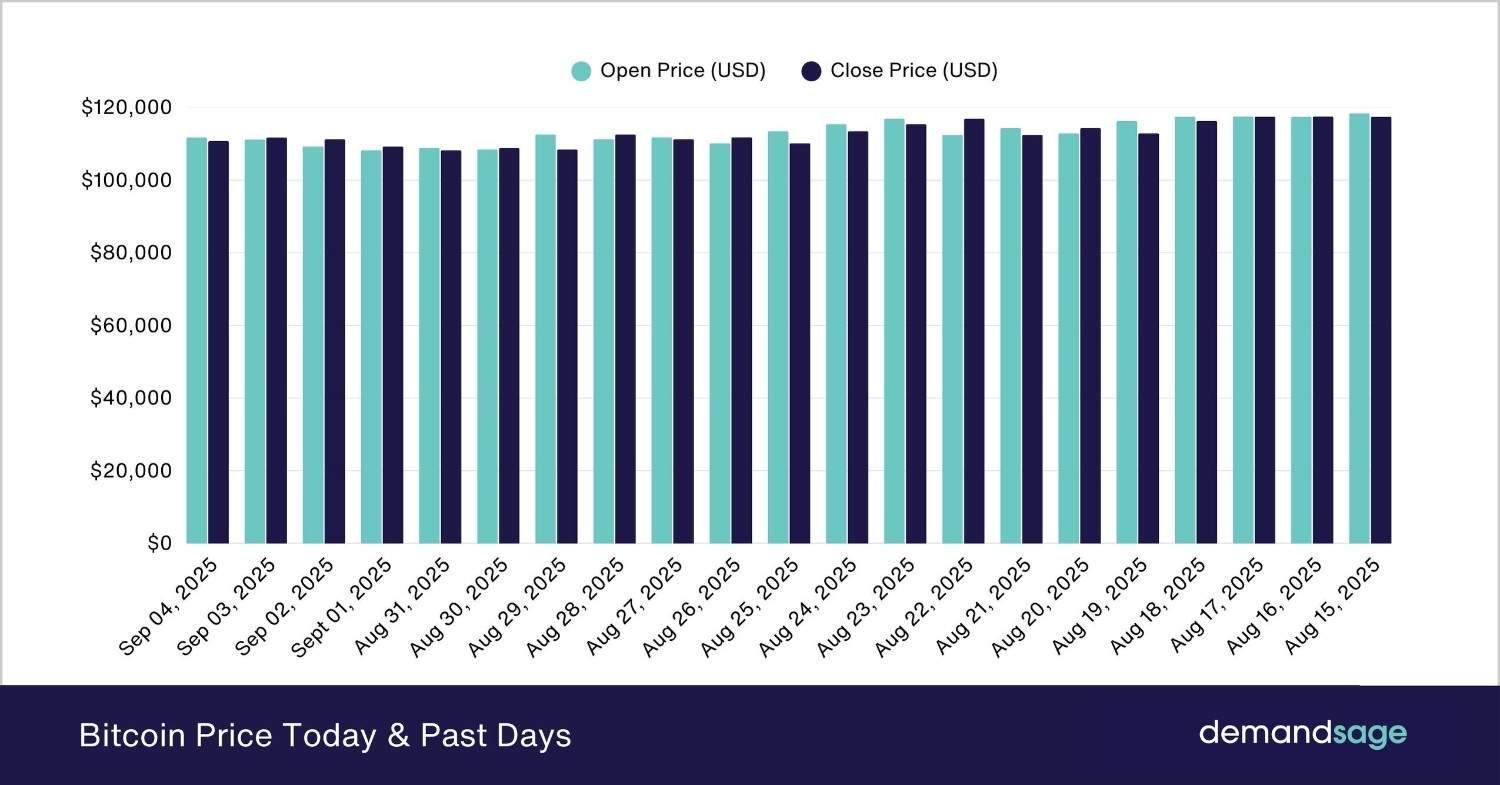 Bitcoin Price Today Past Days