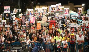 Thousands rally across Israel as families fear Doha strike stalled hostage deal