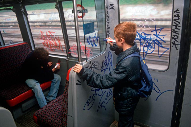 For all the "graffiti on the tube is out of control because of Mayor Khan" fools.