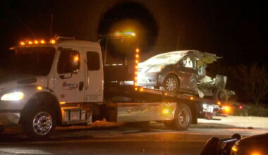 Two dead, four injured in crash in California