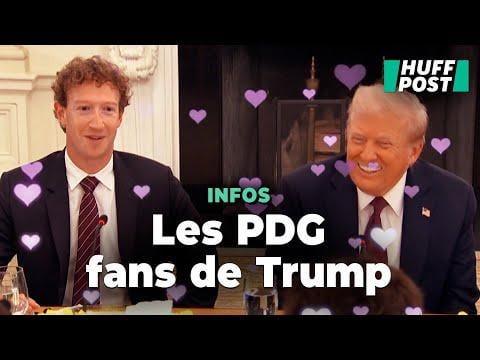 Trump se fait couvrir de louanges par les géants de la tech, sauf un - YouTube